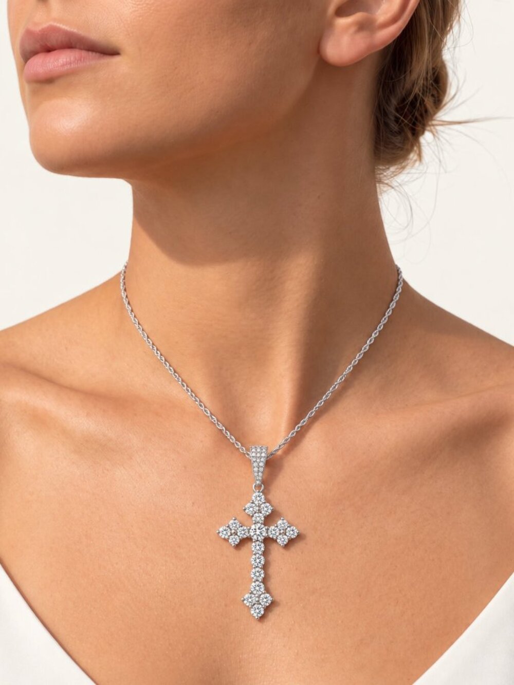 Budded Cross Pendant - FLORASA
